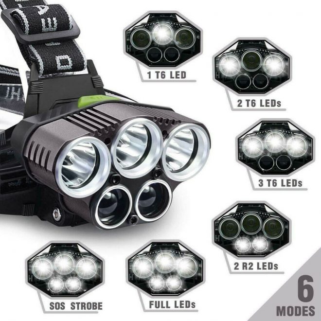 Lampe frontale 5 LED CREE®